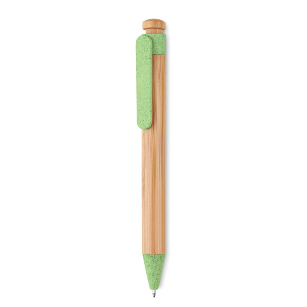 Pen of wheat straw and bamboo